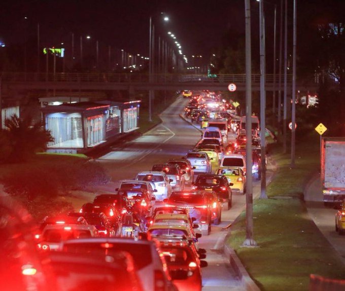 La calle 80 colapsó por el concierto y el puente festivo