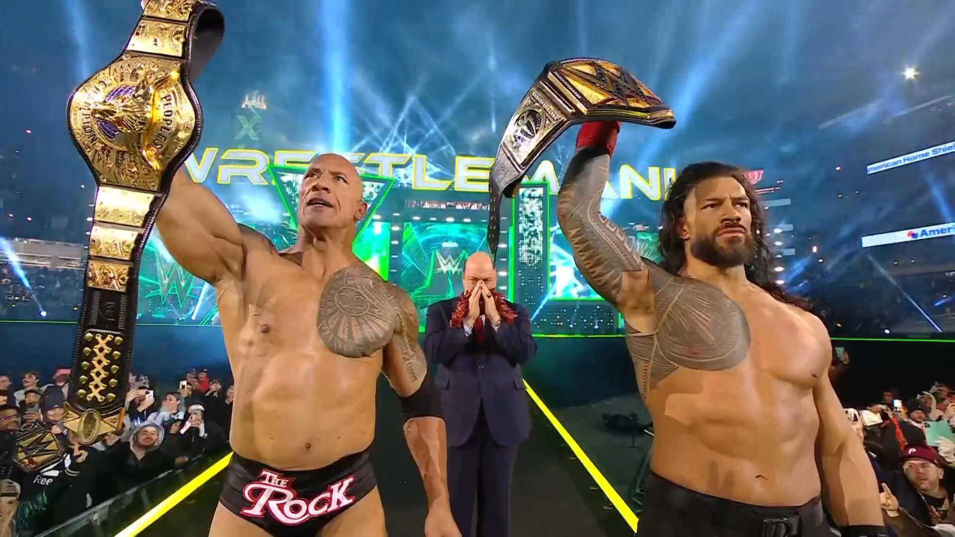 Los samoanos triunfaron en la primera noche de WrestleMania 40.