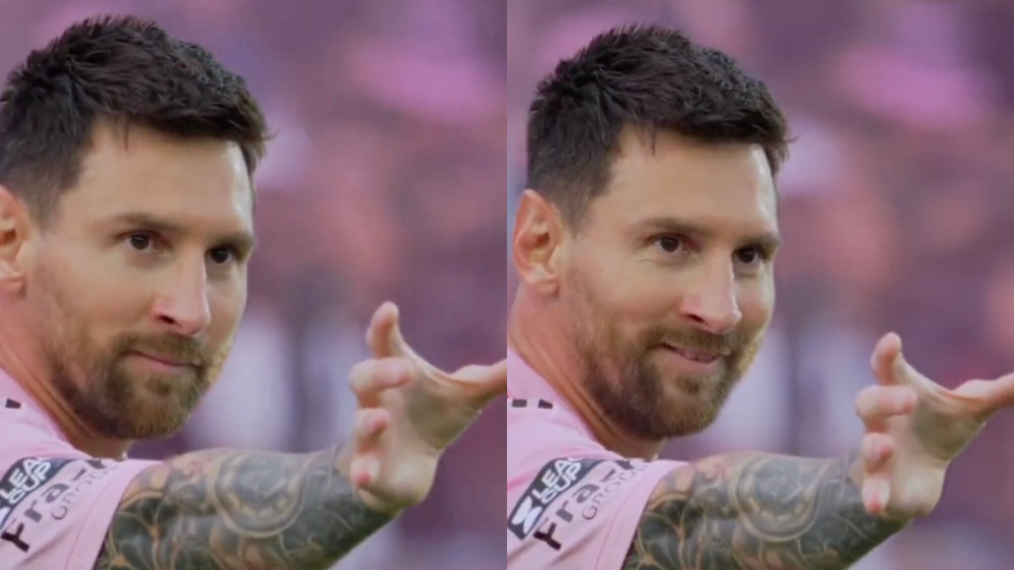 Festejo de Lionel Messi