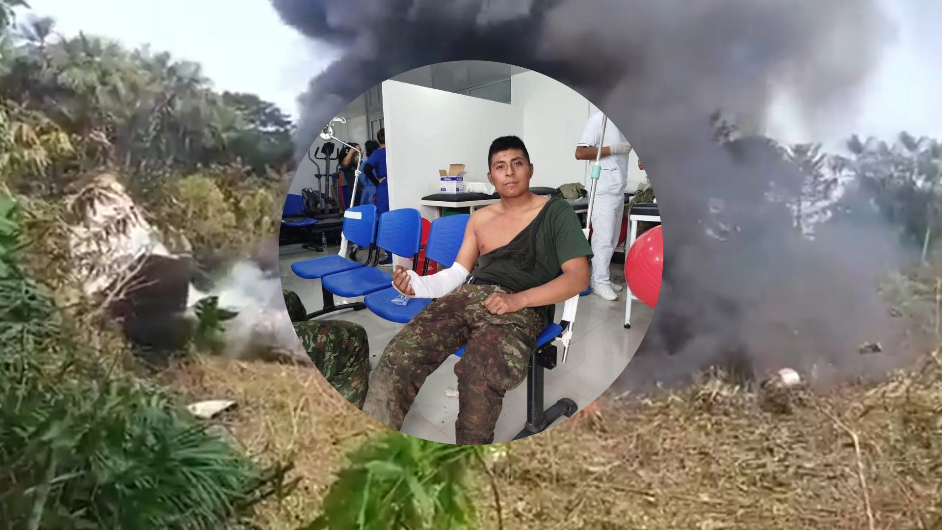 “Papá Dios es muy grande”: las conmovedoras palabras de un soldado que sobrevivió al avionazo en Colombia