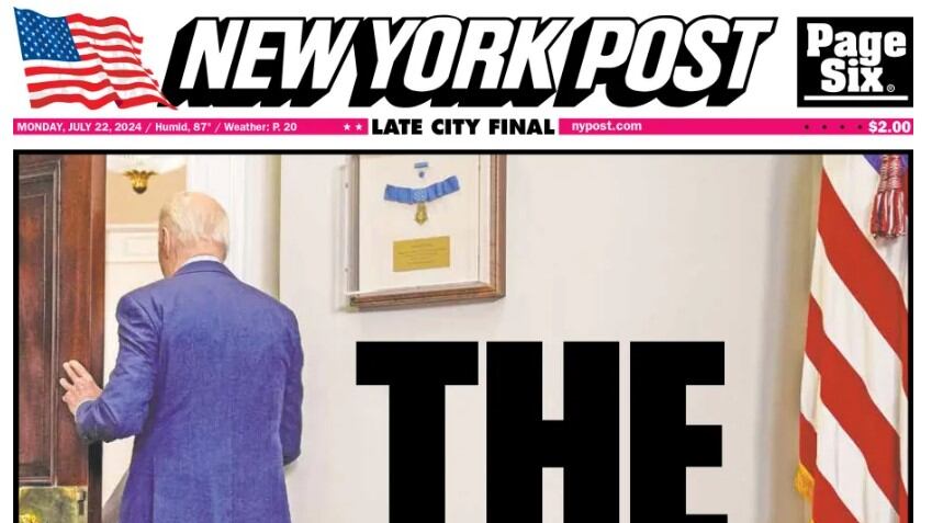 Joe Biden Portada NY Post