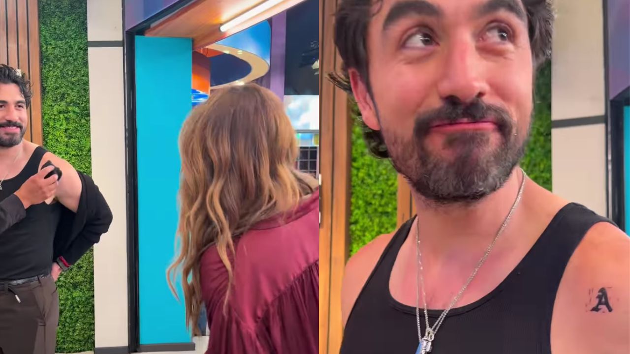 Novio de Andrea Legarreta se tatúa la inicial de la conductora