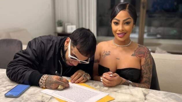 Este fue el momento en el que Anuel AA y Yailín se casaron.