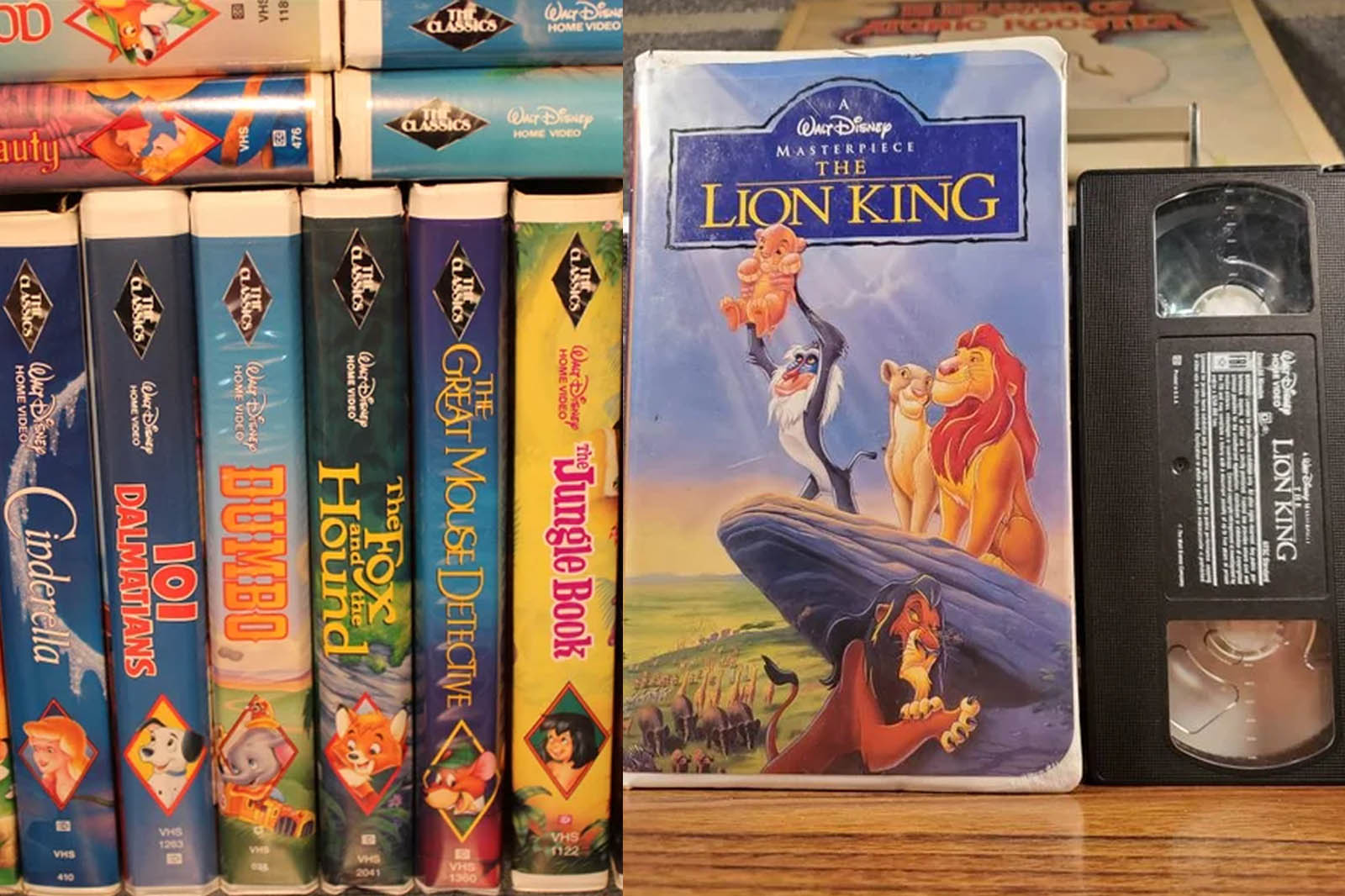 Clásicos de Disney en VHS