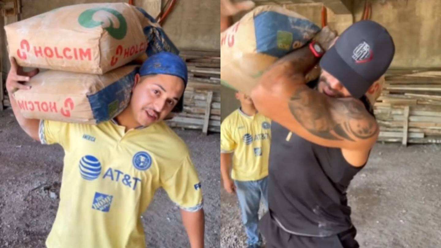 Un albañil y un coach de gym se enfrentan en distintos retos.