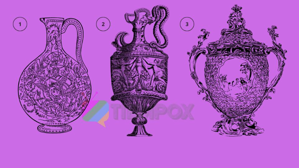 Elige un jarrón para saber si eres romántico.