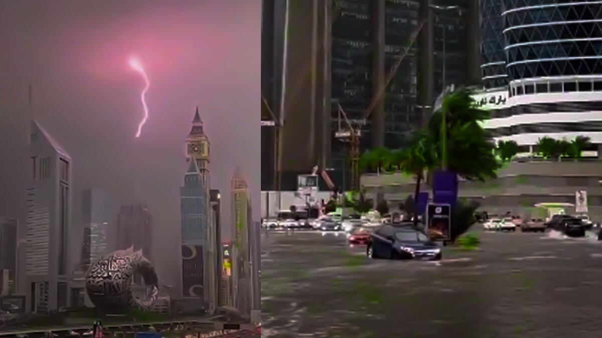 Tormenta en Dubai