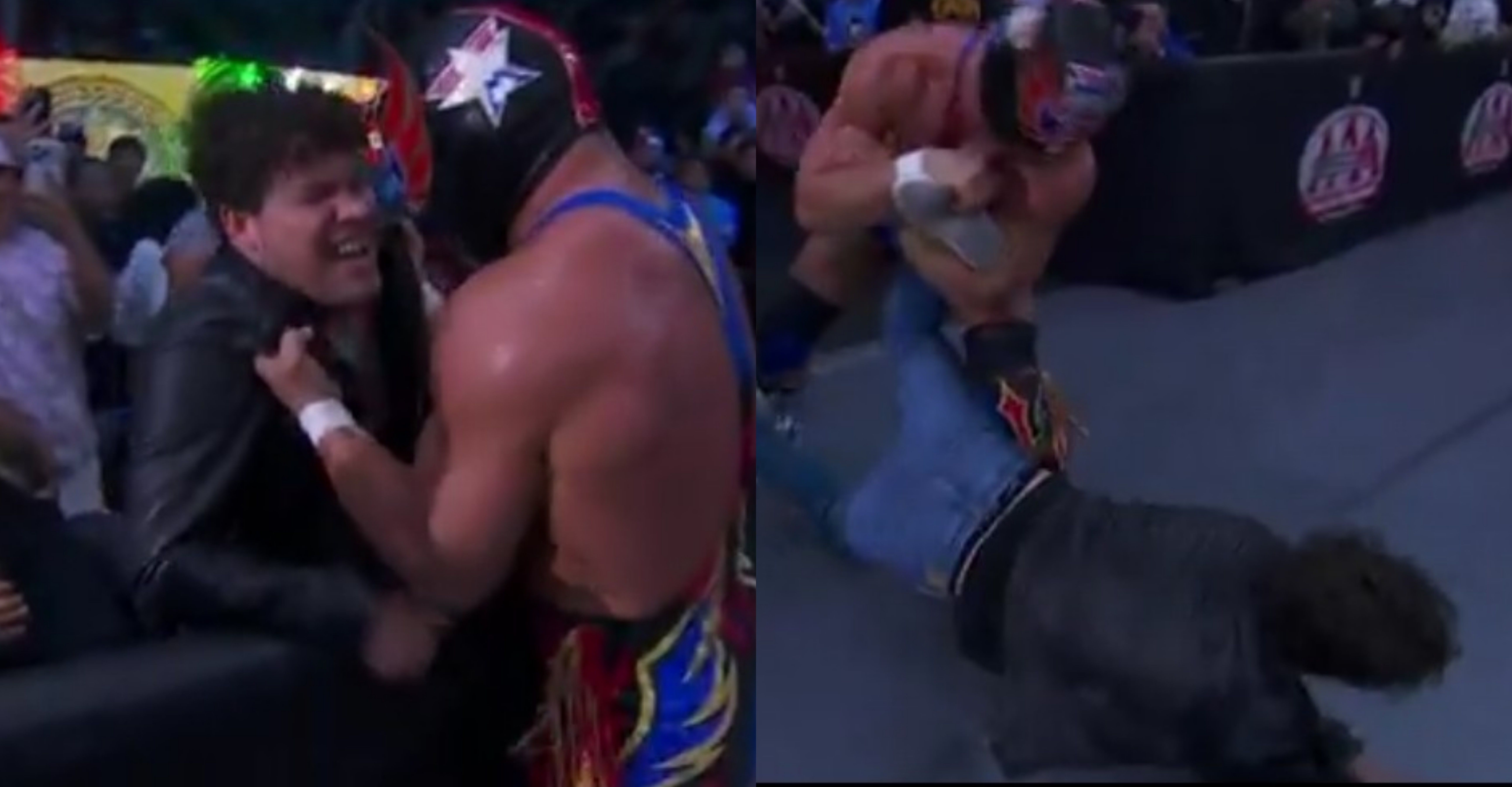 Luchador agredió a standupero.