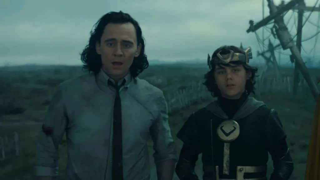 Jack Veal y Tom Hiddleston en Loki de Marvel Studios