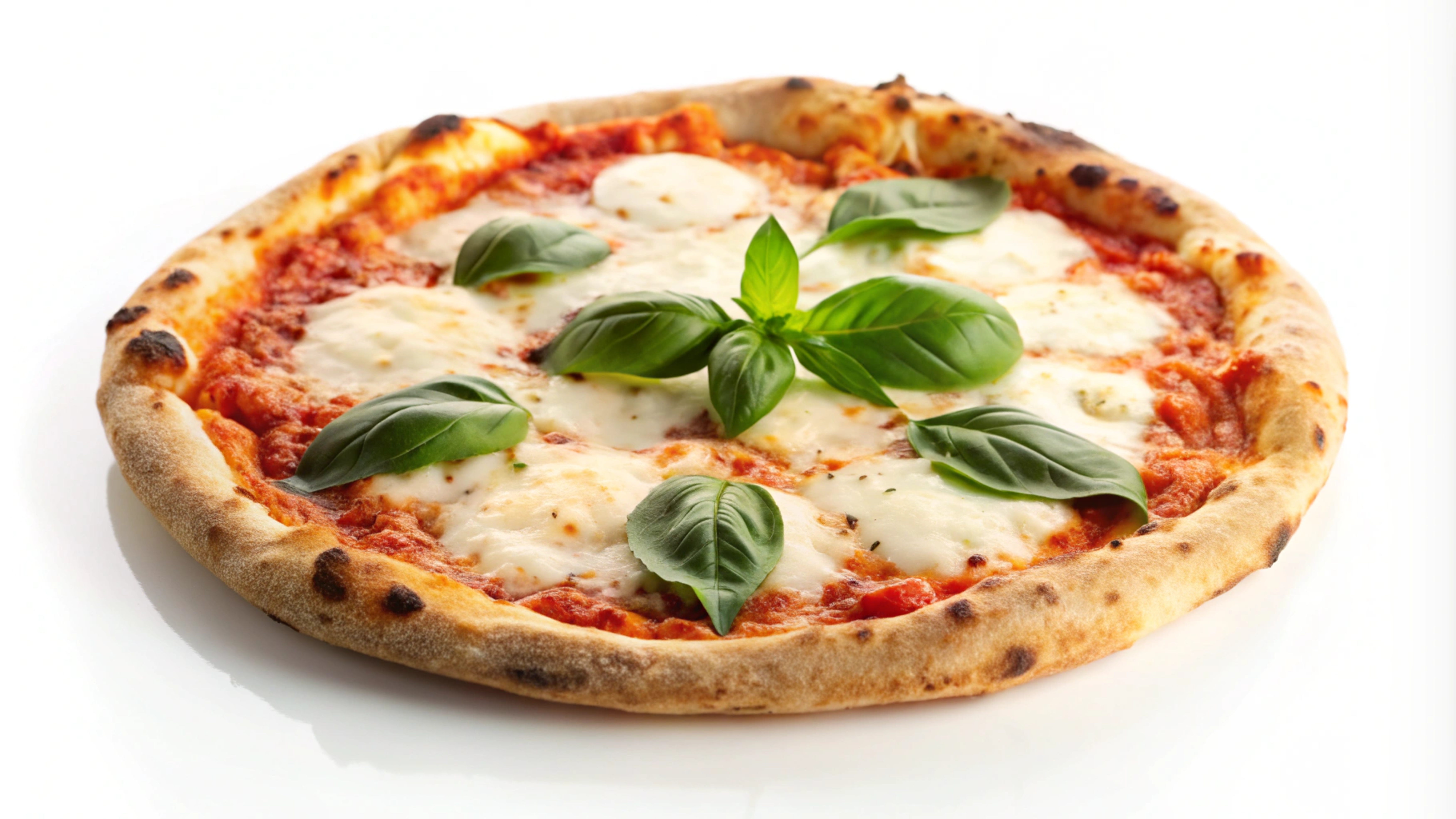 Una pizza es una base de masa de pan, por lo general fina y redonda, cubierta con salsa de tomate, queso mozzarella y otros ingredientes troceados al gusto. Se elabora en un horno a alta temperatura. Foto: Freepik.