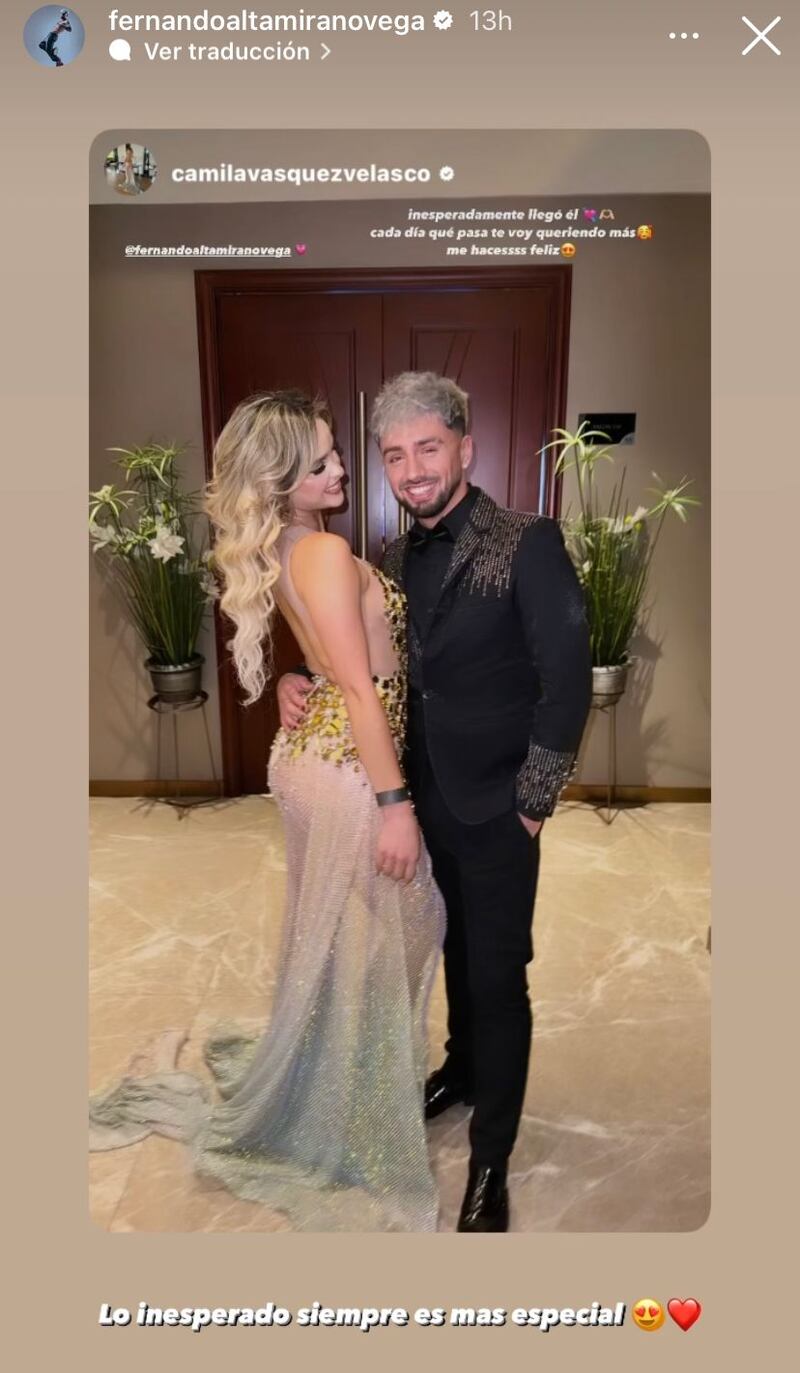 Bambino y Camila Vásquez vía Instagram.