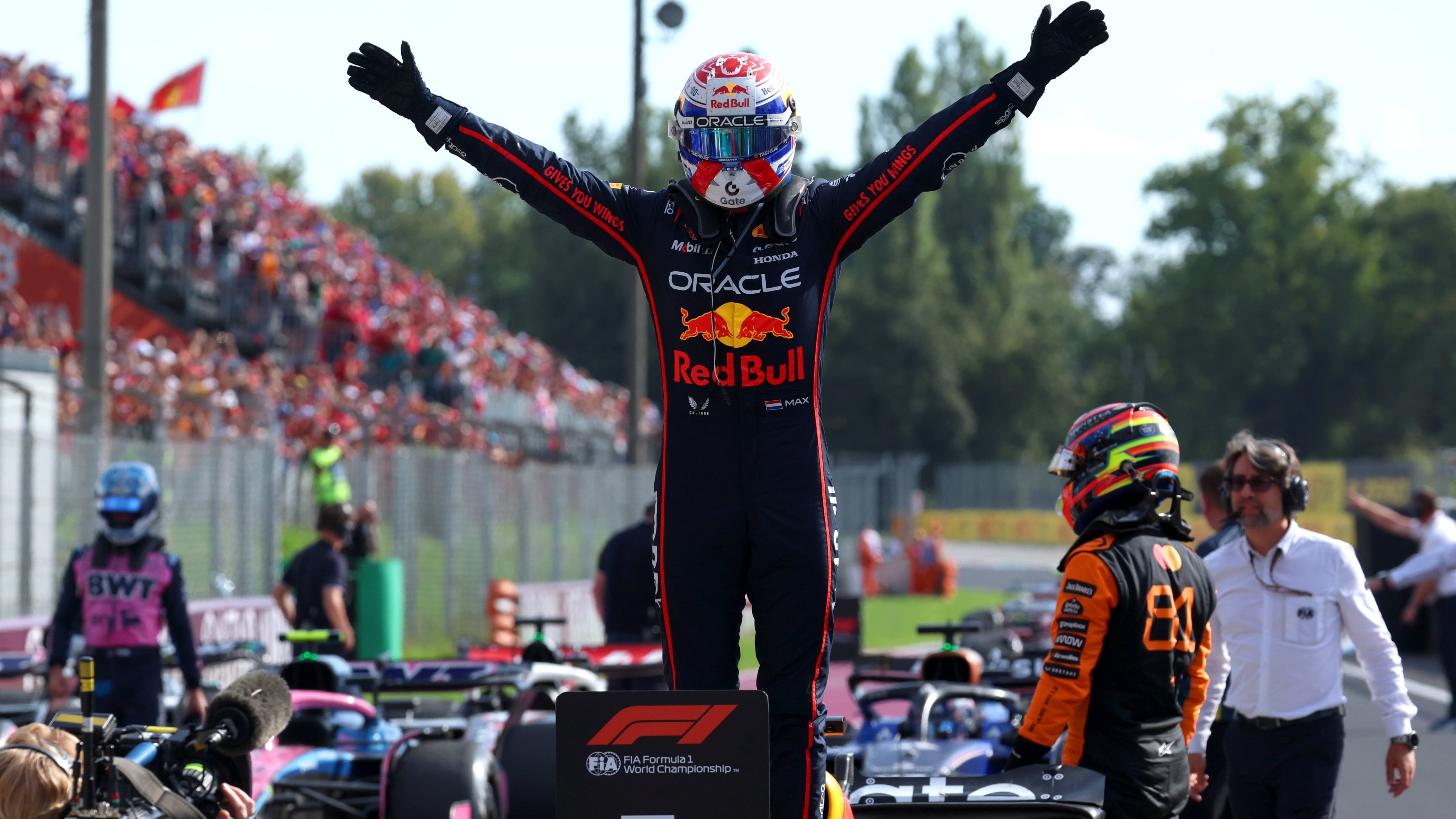 Max Verstappen ganó el GP de Italia.