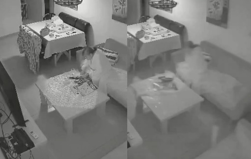 El momento en que una abuelita escapa tras un misil que impactó cerca de su casa, en Israel