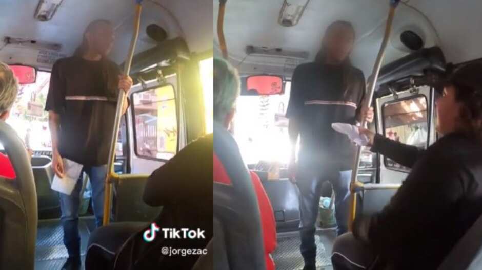 Les pidió "por favor" que le entregaran las pertenencias