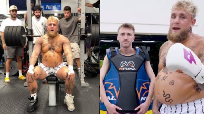 Jake Paul impresiona en sus redes por panzón