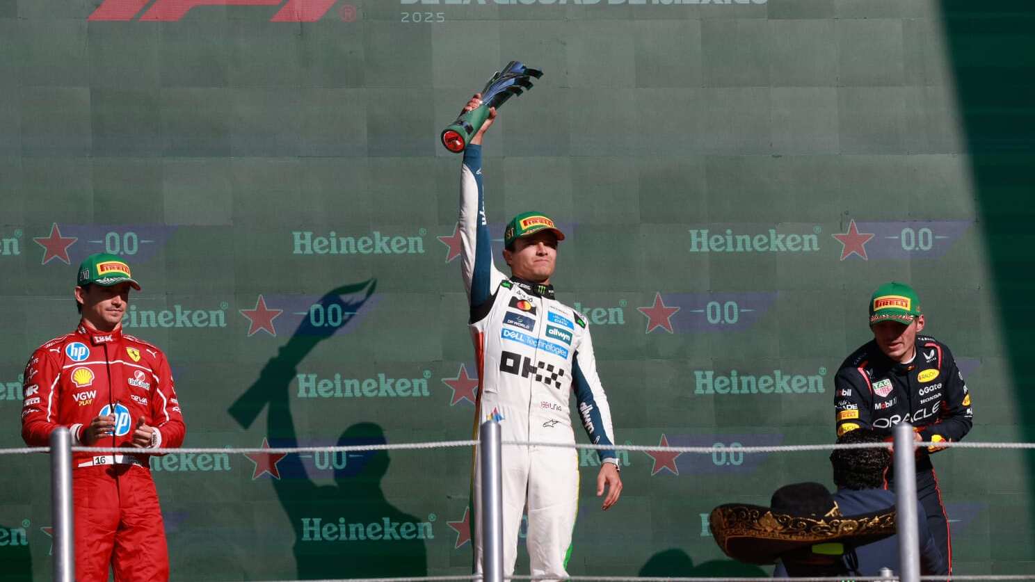 Norris ganó por primera vez en México.