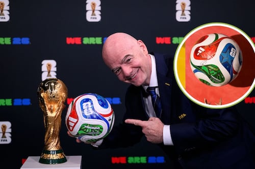 Infantino presenta el Trionda; el balón oficial del Mundial 2026
