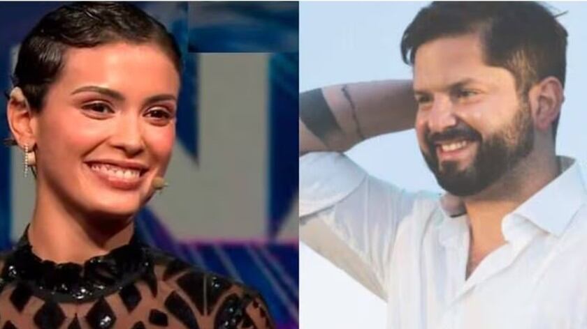 Constanza Capelli y Gabriel Boric