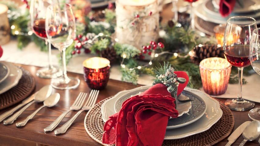 Decoración para la cena de Navidad