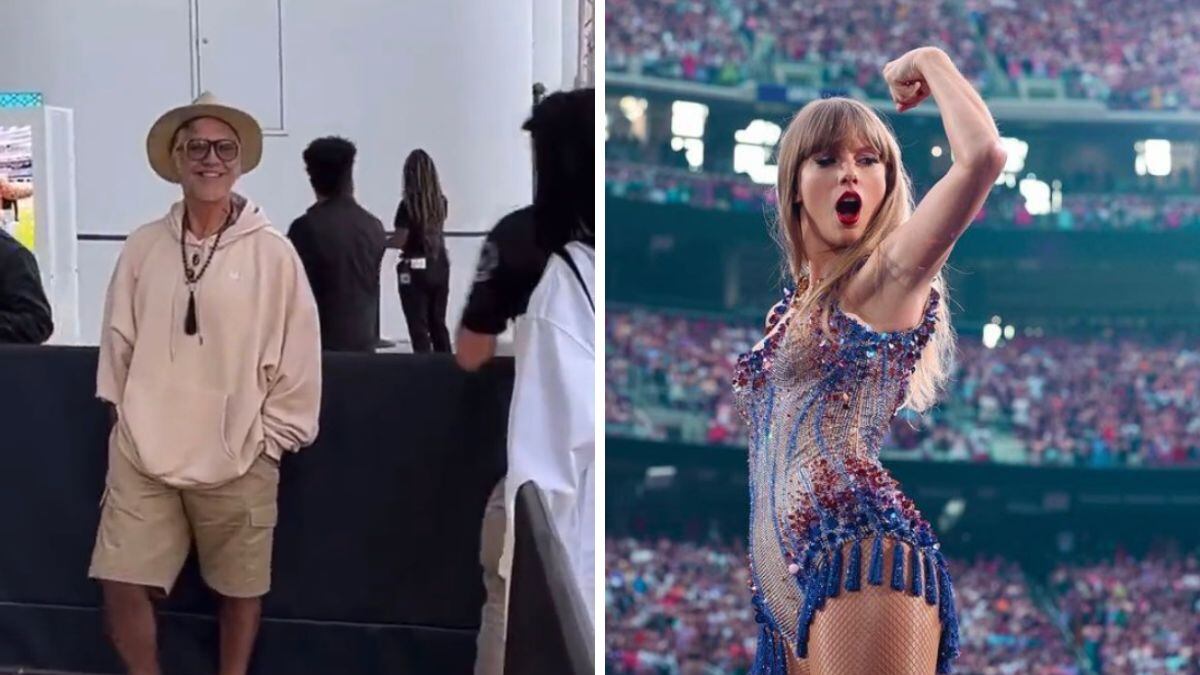 Alejandro Fernández presenció en vivo un show de Taylor Swift.