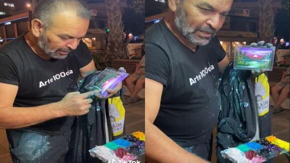 Pintor atrae halagos de seguidores en Tik Tok.