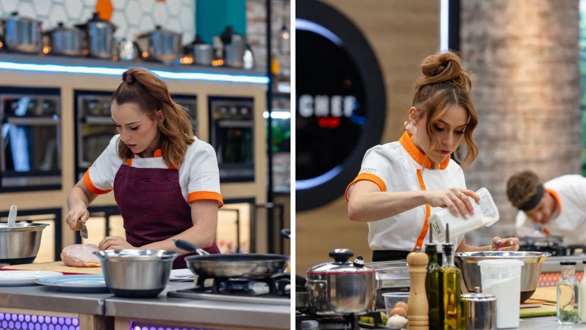 Natalia Juárez fue eliminada del reality show de cocina.