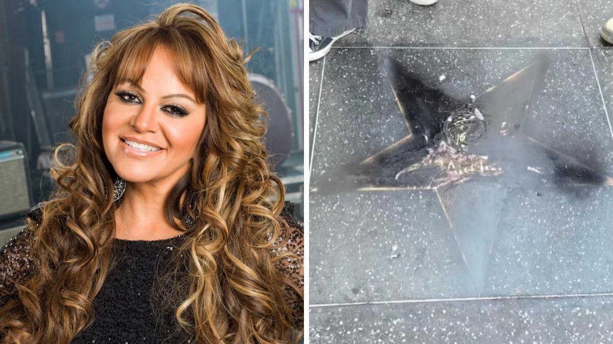 Así quedó la estrella de Jenni Rivera en el Paseo de la Fama.