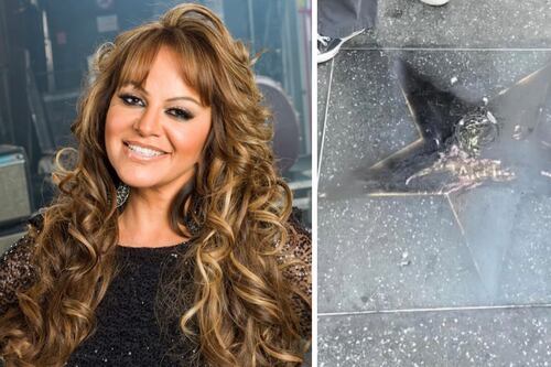 Vandalizan la estrella de Jenni Rivera en el Paseo de la Fama: así quedó el lugar
