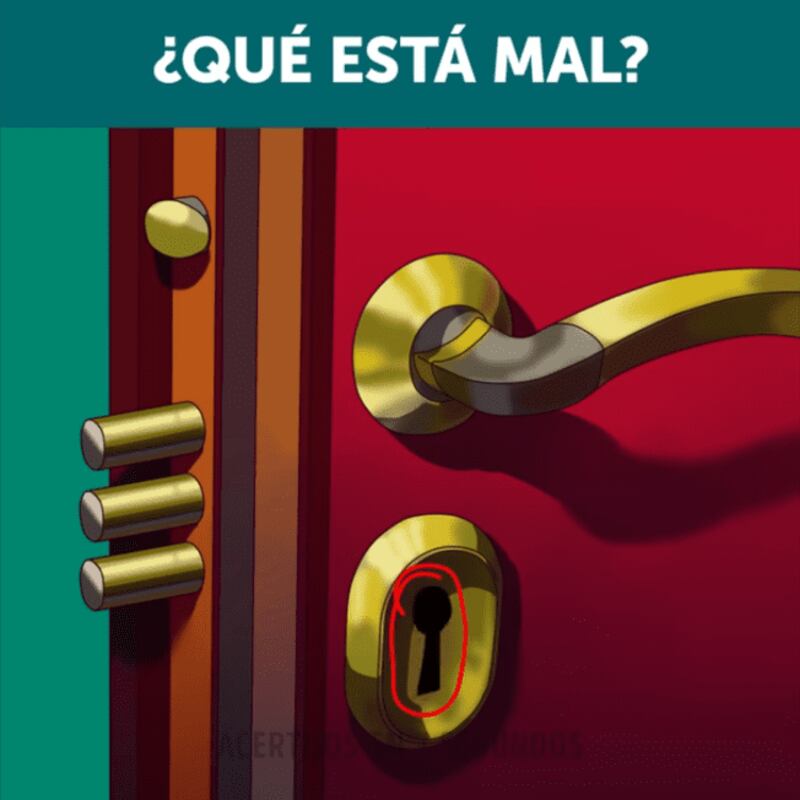 La chapa no tiene donde ingresar la llave por fuera.