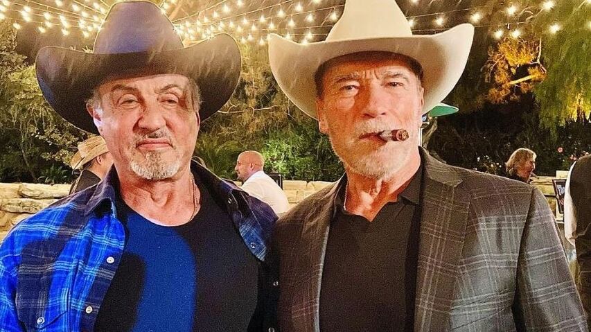 Sylvester Stallone y Arnold Schwarzenegger ahora son grandes amigos.