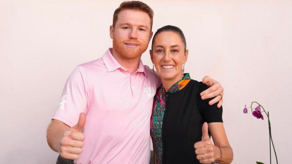 Canelo Álvarez expresó abiertamente su apoyo a la candidata de Morena.