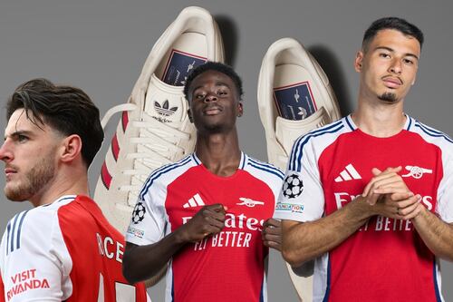 En modo Champions League: Adidas diseñó unas zapatillas inspiradas en el Arsenal inglés
