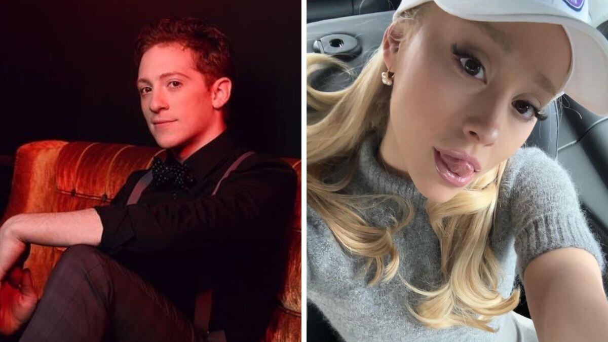 Ethan Slater y Ariana Grande se conocieron en el set de grabación de "Wicked".