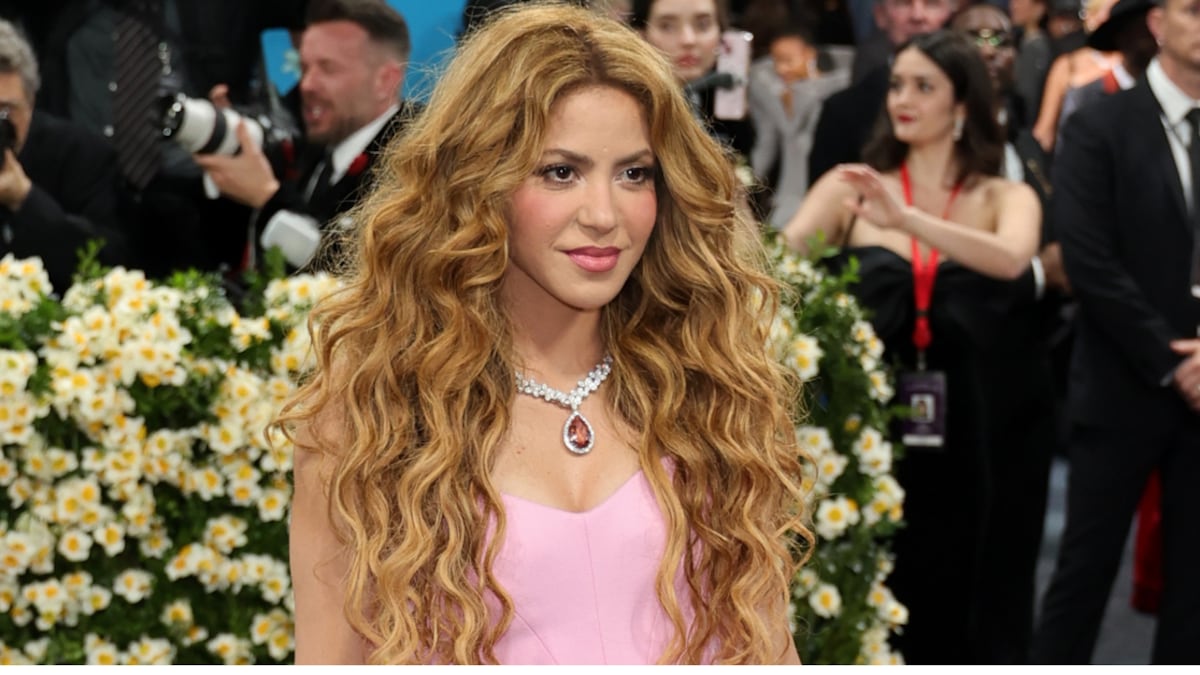 Shakira en la met gala 2025.