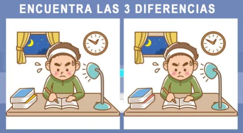 Encuentra las tres diferencias en tiempo récord.