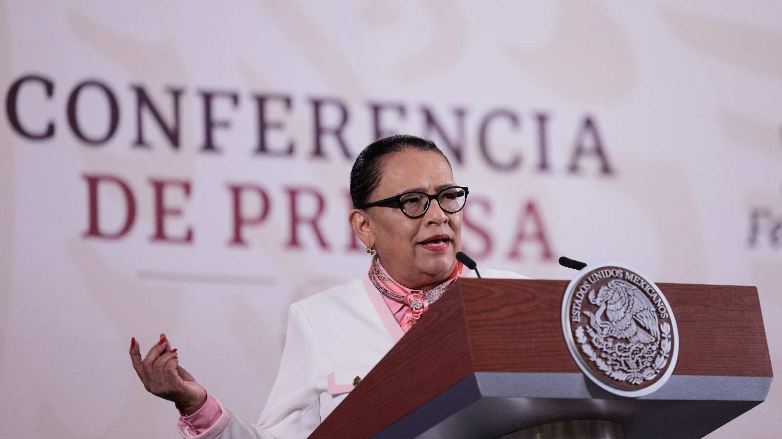 Rosa Icela Rodríguez, titular de la Secretaría de Seguridad y Protección Ciudadana