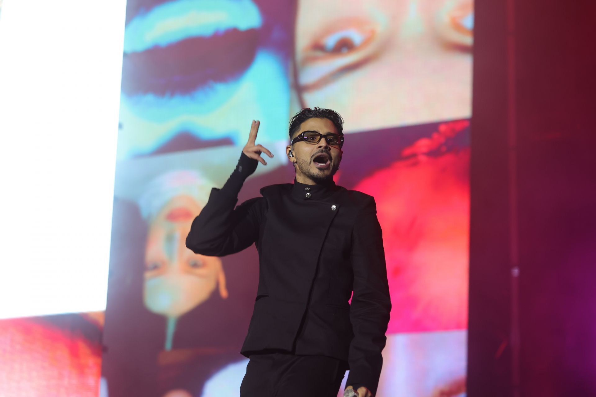 Álvaro Díaz durante su presentación en el Coca Cola FLow Fest 2025