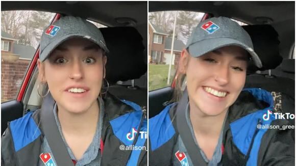 Repartidora de pizzas, Allison Green.