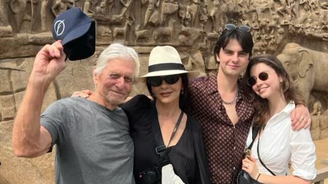 Michael Douglas, Catherine Zeta-Jones y sus hijos