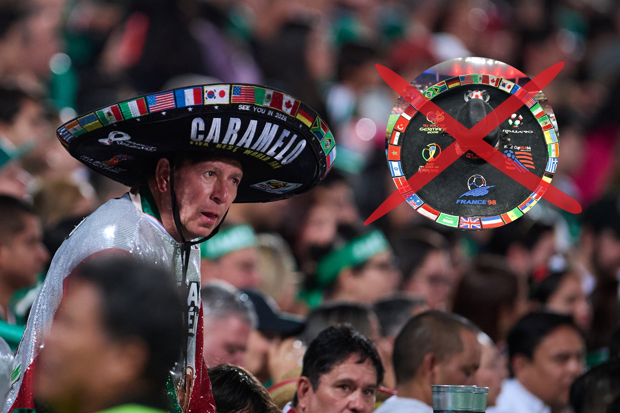 El mayor aficionado de la Selección aventó su sombrero