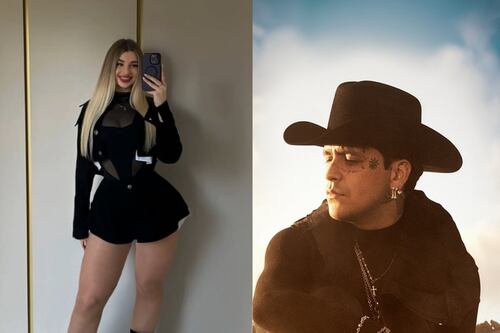 Sharza Moriel publicó foto besándose con Nodal y lanzó un nuevo dardo contra Ángela Aguilar