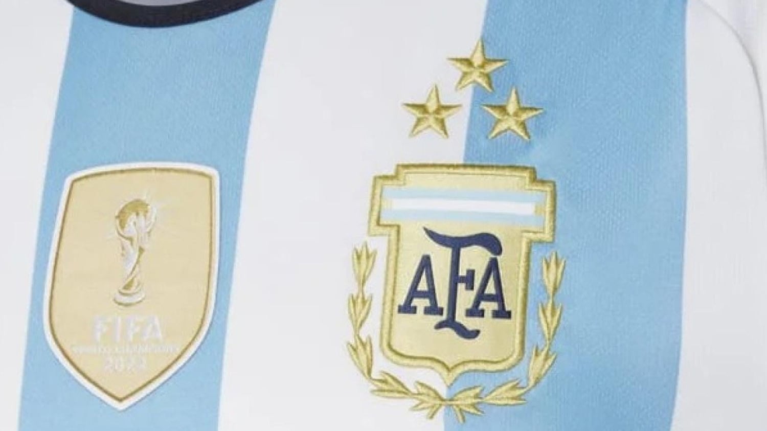 Así luce el jersey de la Albiceleste.