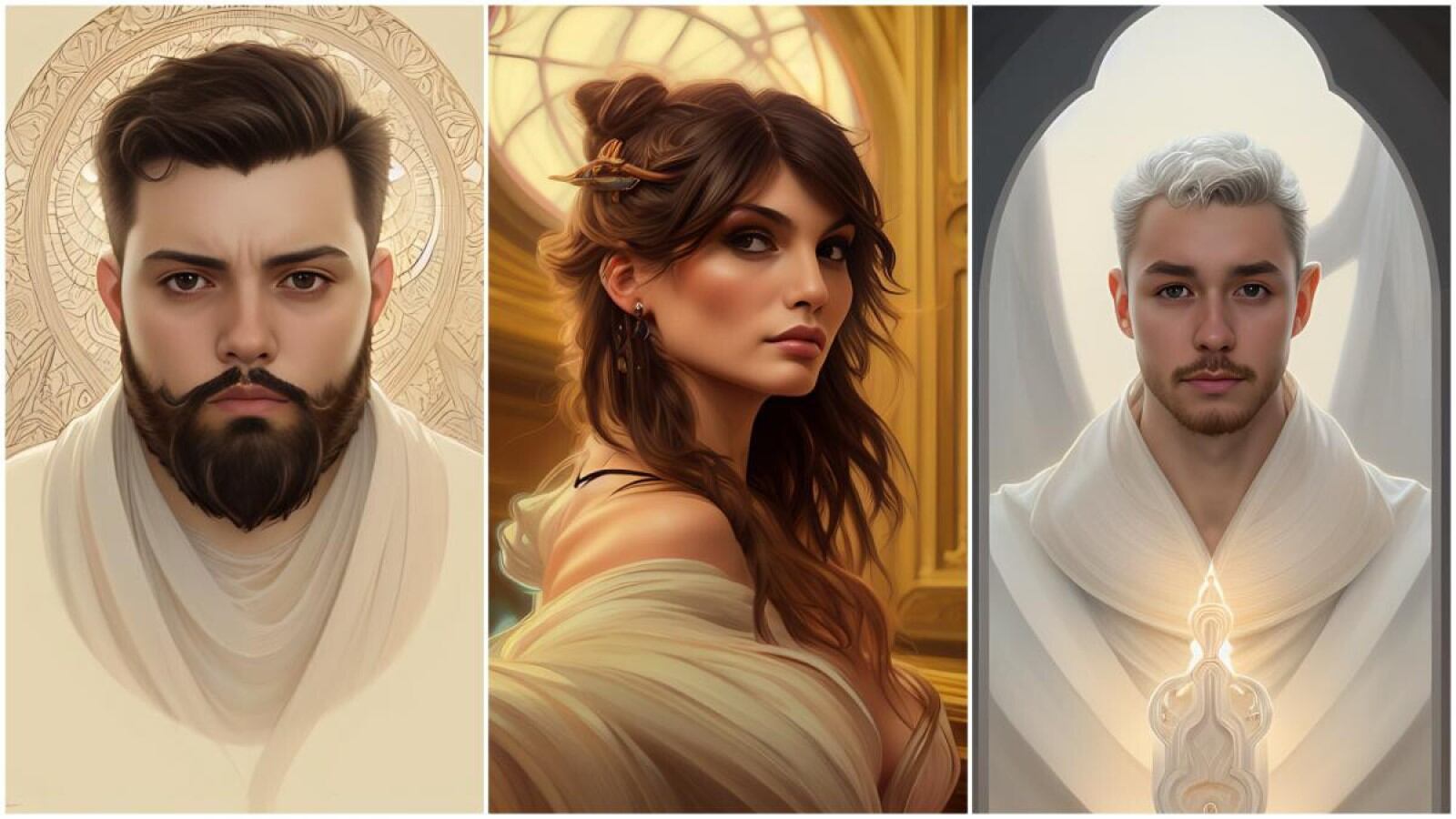 Retratos hechos con Inteligencia Artificial