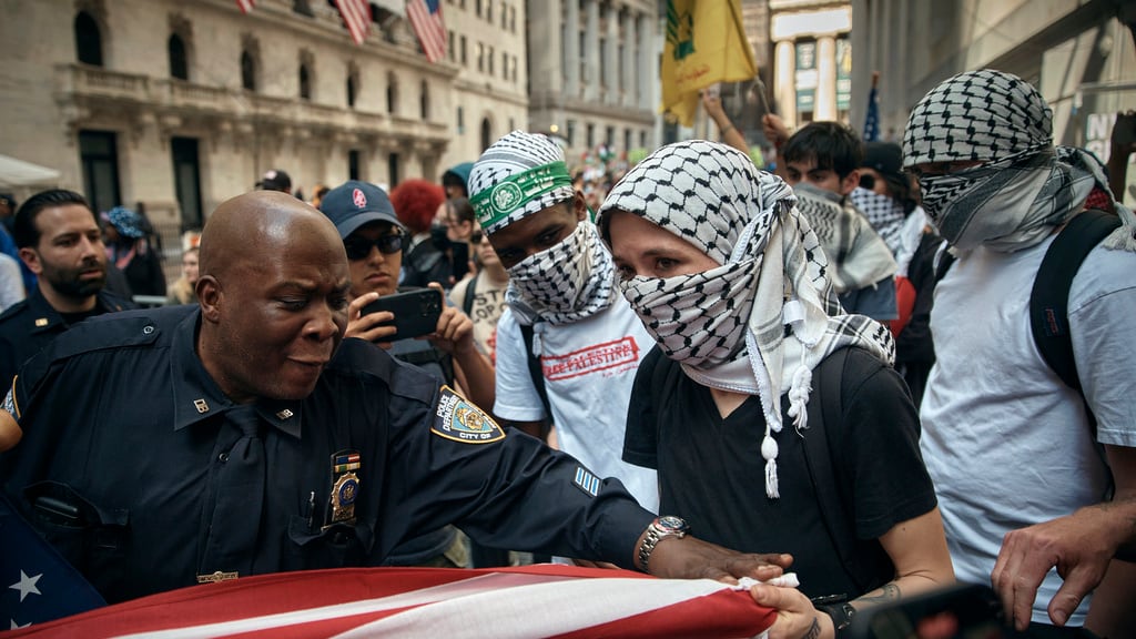 Protesta pro Palestina en Nueva York