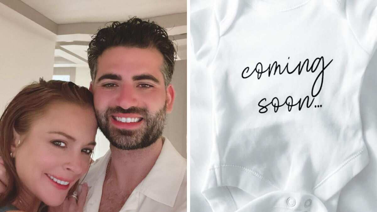 Lindsay Lohan anunció su embarazo por medio de Instagram.