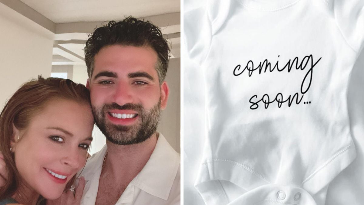 Lindsay Lohan anunció su embarazo por medio de Instagram.