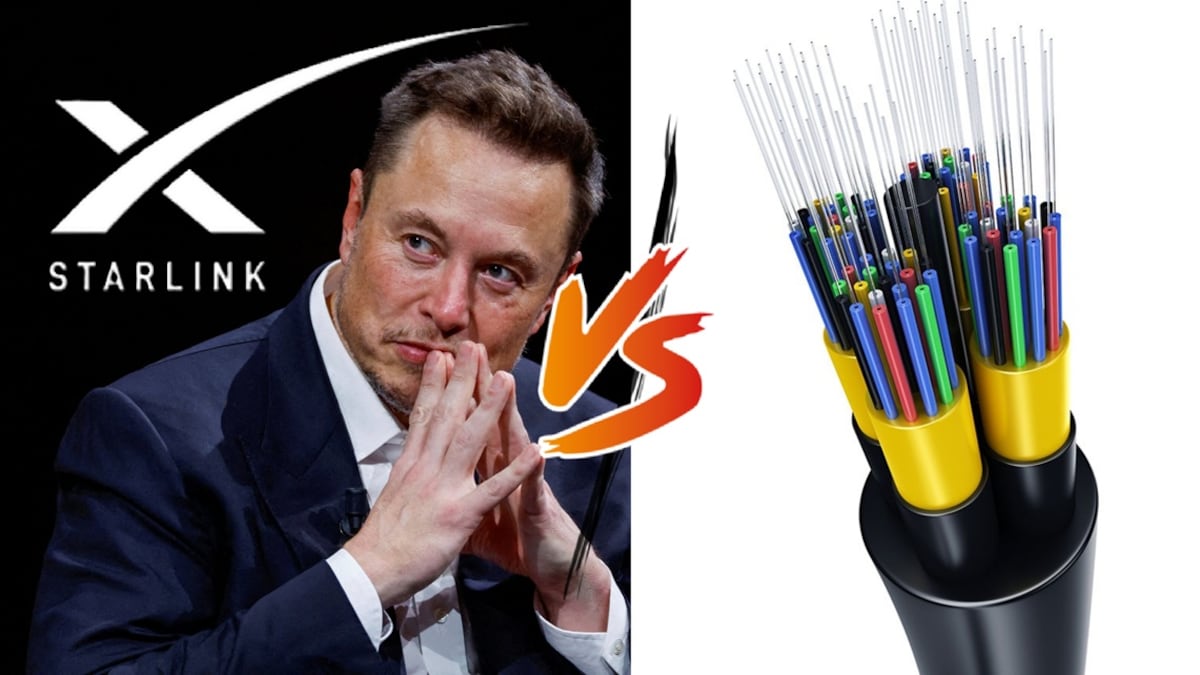 Starlink vs Cable de Fibra óptica