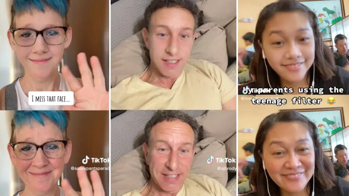 El filtro nos muestra una versión más joven de nosotros