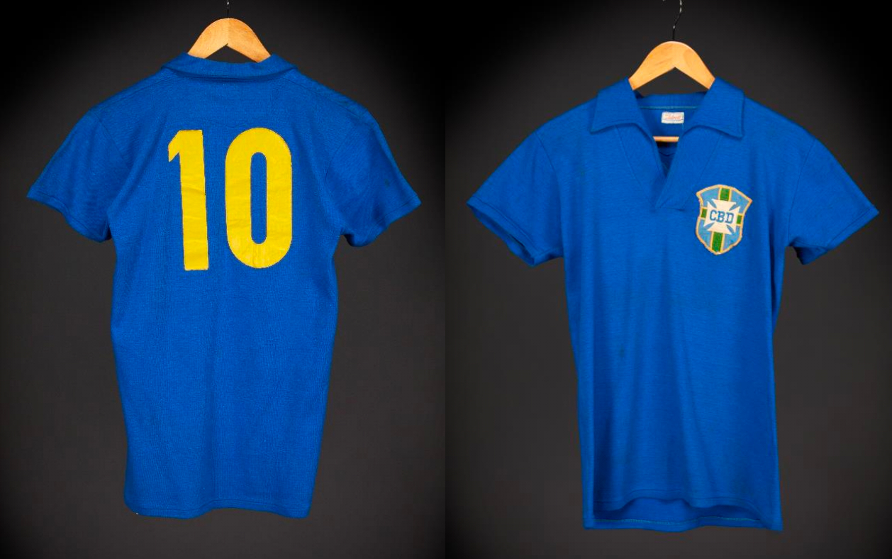 Subastan jersey de Pelé con el que jugó la final del Mundial en 1958 ¿Cuál es su valor?
