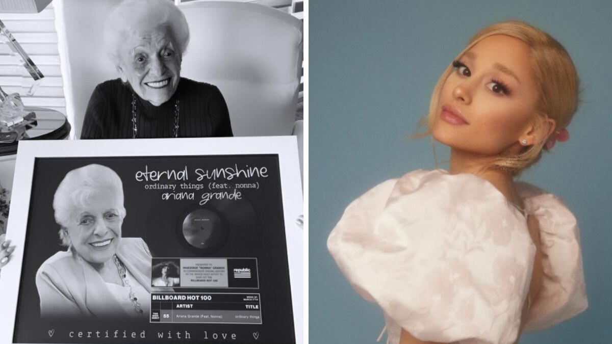 Ariana Grande se mostró orgullosa de su abuela.